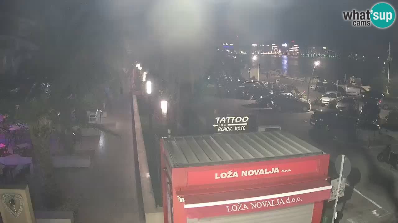 Camera en diecto Novalja – Obala Petra Krešimira IV