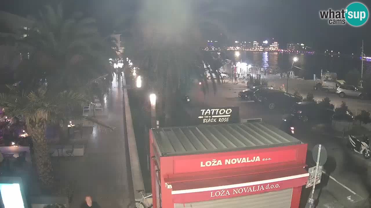 Web kamera Novalja – Obala Petra Krešimira IV