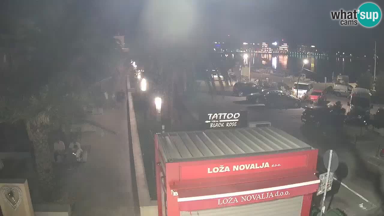 Live cam Novalja – Obala Petra Krešimira IV