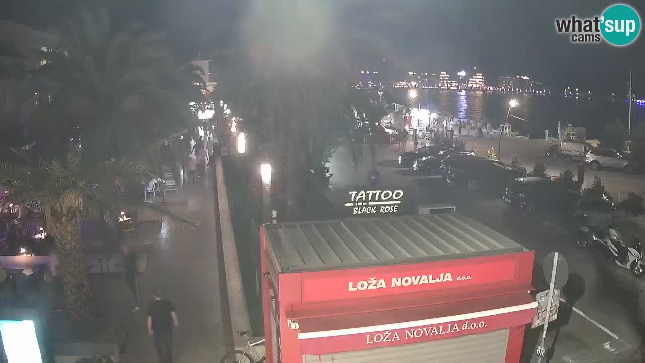 Web kamera Novalja – Obala Petra Krešimira IV