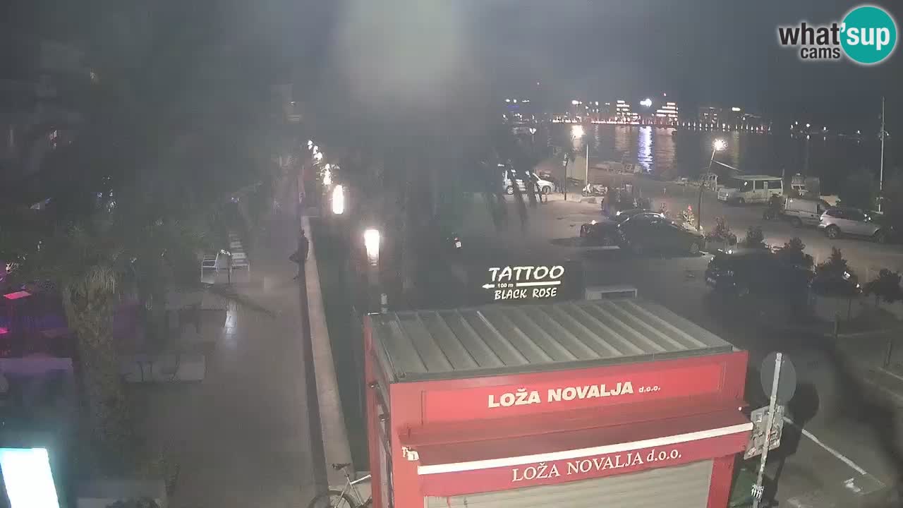 Web kamera Novalja – Obala Petra Krešimira IV