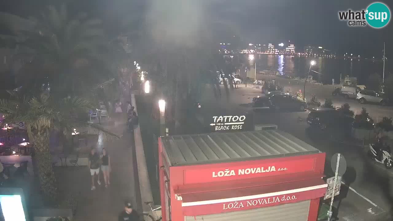 Web kamera Novalja – Obala Petra Krešimira IV