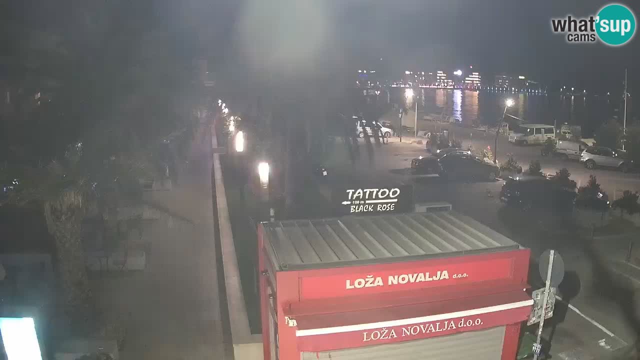Camera en diecto Novalja – Obala Petra Krešimira IV