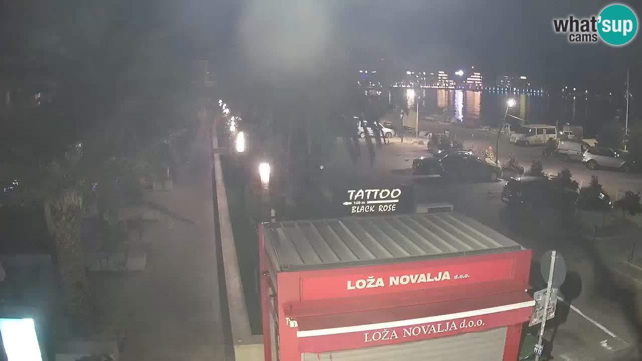 Live cam Novalja – Obala Petra Krešimira IV