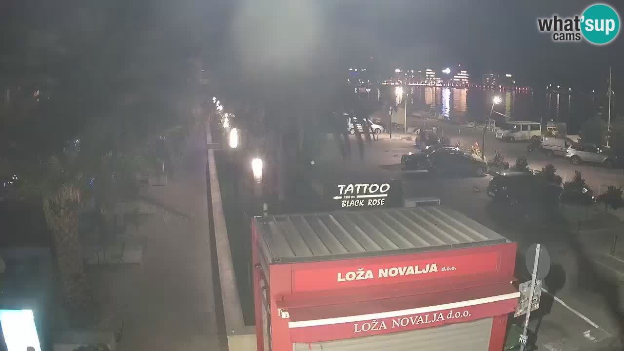 Camera en diecto Novalja – Obala Petra Krešimira IV