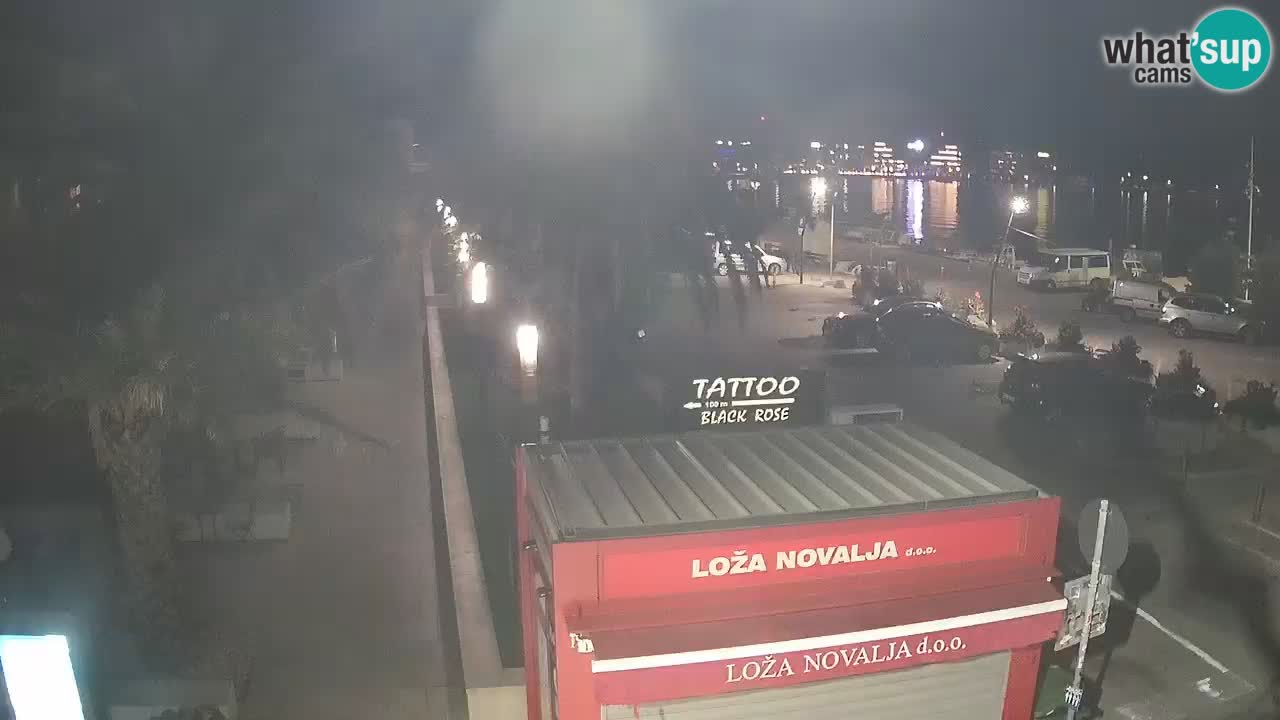 Web kamera Novalja – Obala Petra Krešimira IV