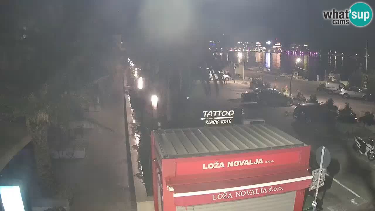 Camera en diecto Novalja – Obala Petra Krešimira IV