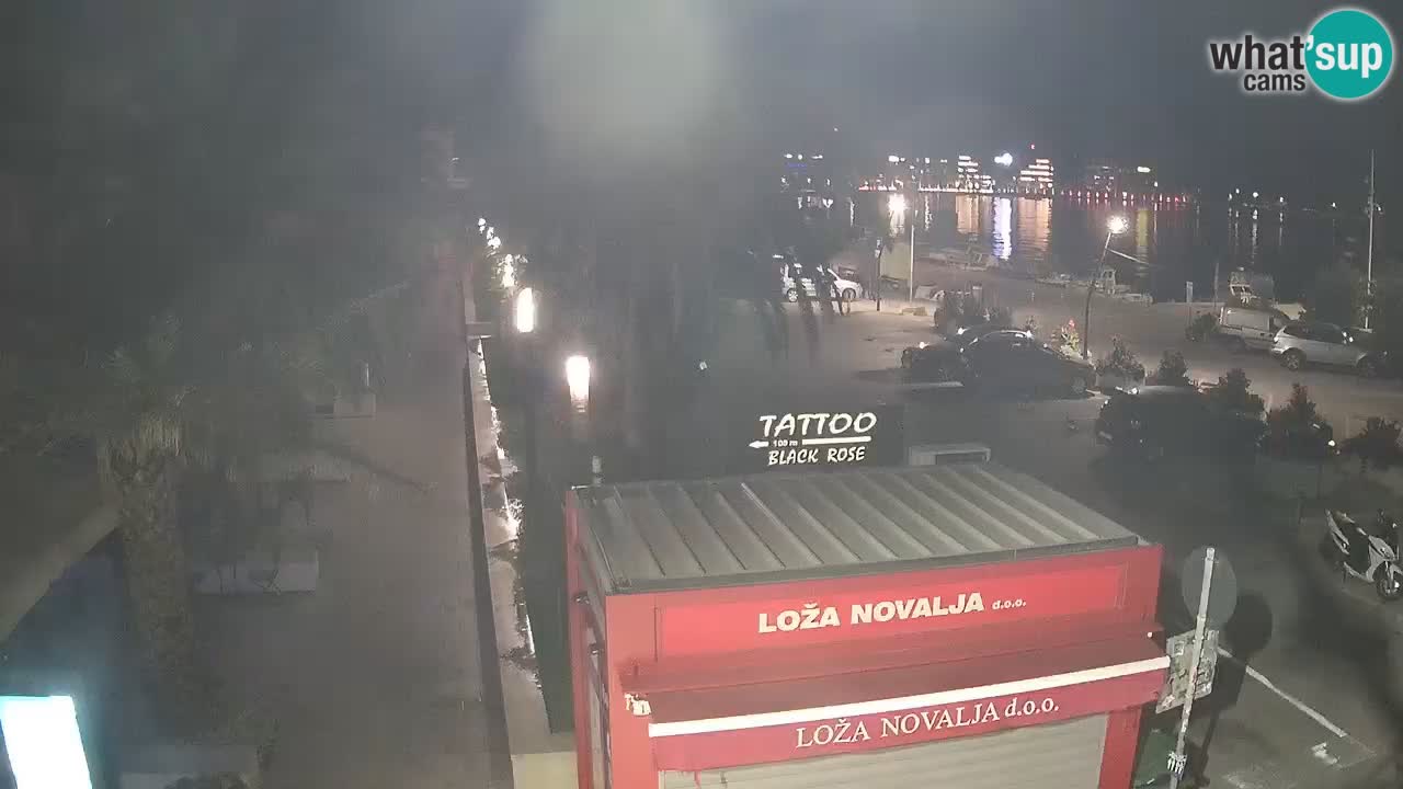 Camera en diecto Novalja – Obala Petra Krešimira IV