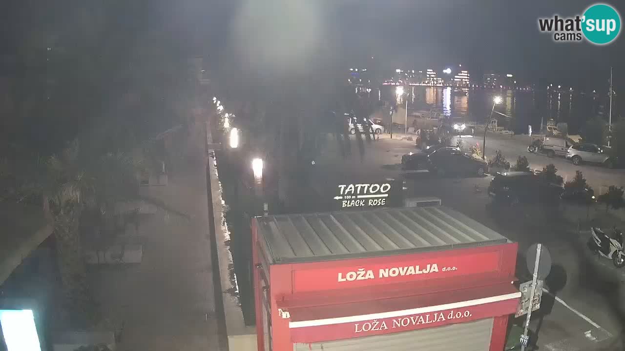 Live cam Novalja – Obala Petra Krešimira IV