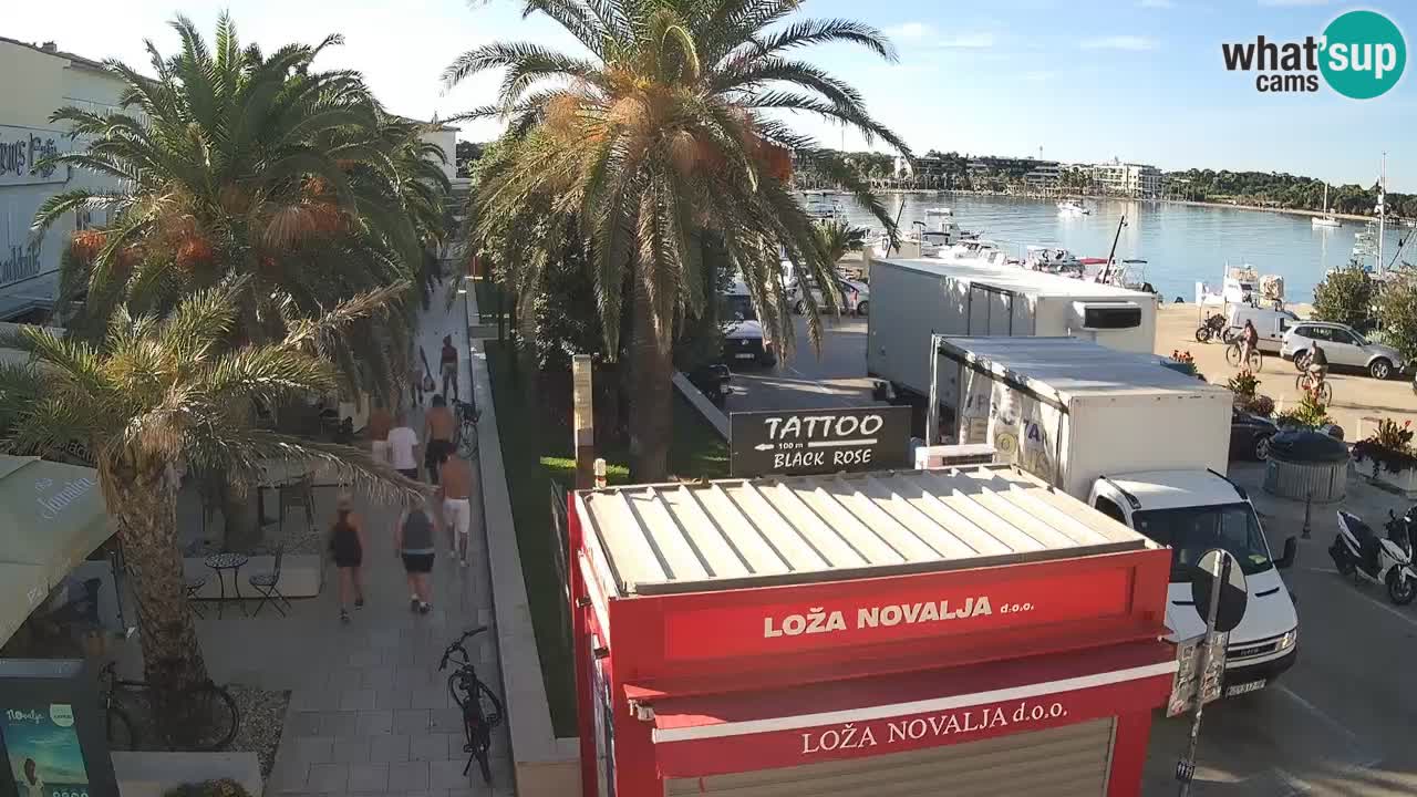 Camera en diecto Novalja – Obala Petra Krešimira IV