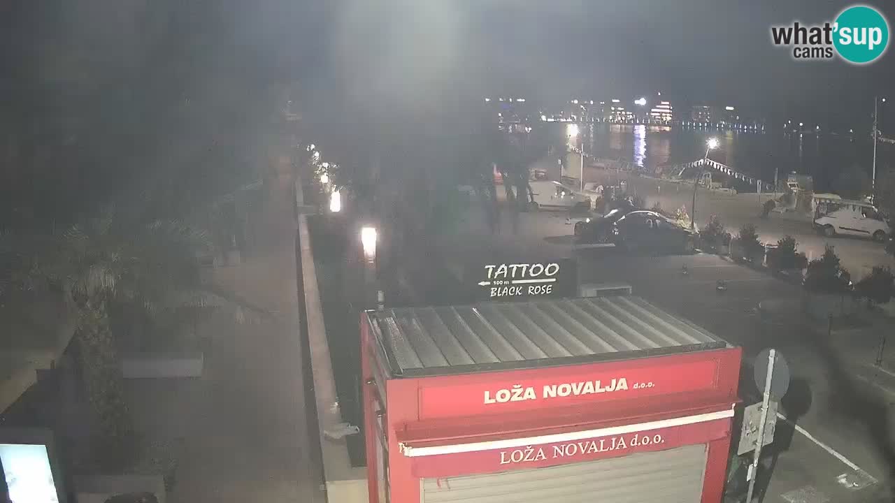 Live cam Novalja – Obala Petra Krešimira IV