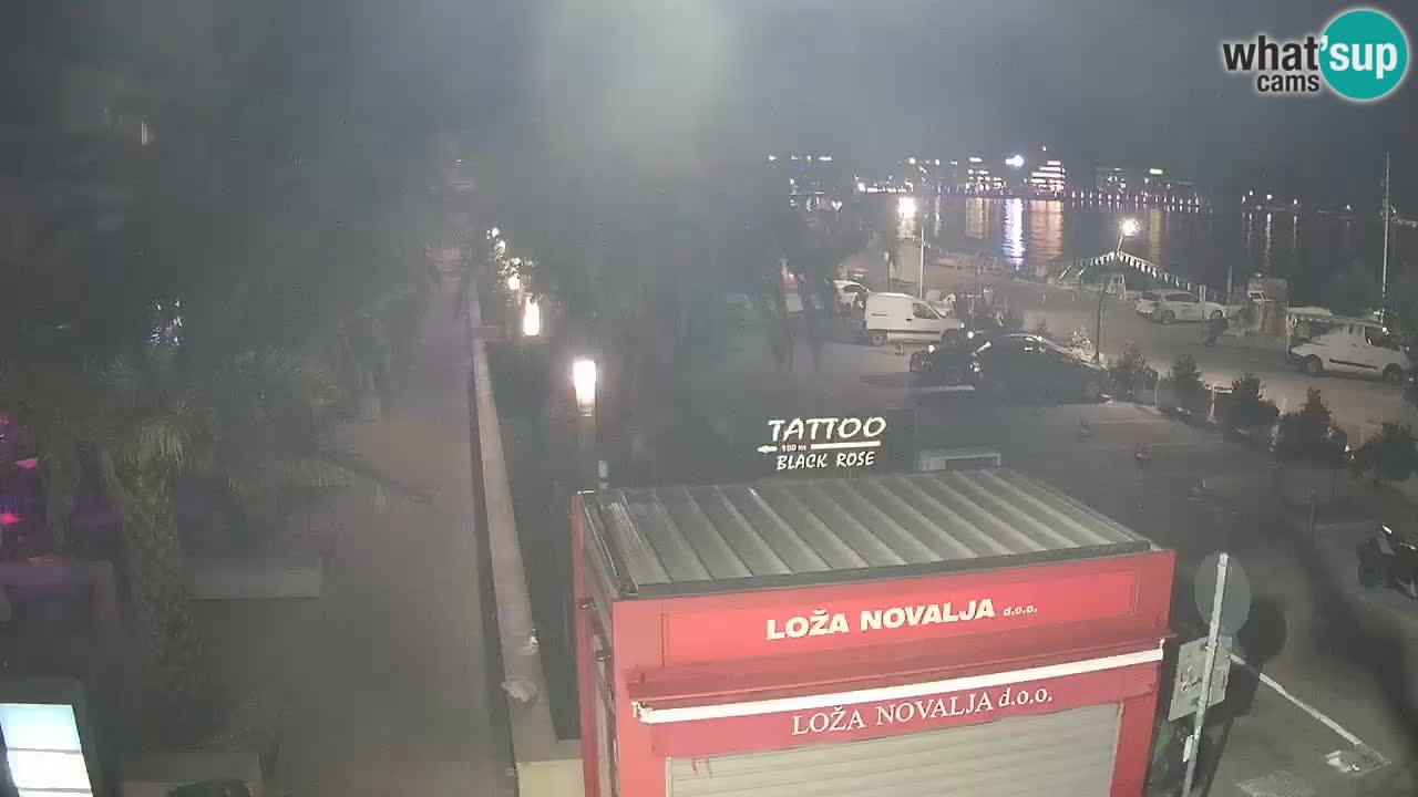 Camera en diecto Novalja – Obala Petra Krešimira IV