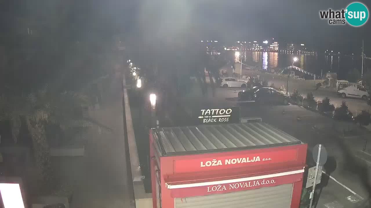 Web kamera Novalja – Obala Petra Krešimira IV