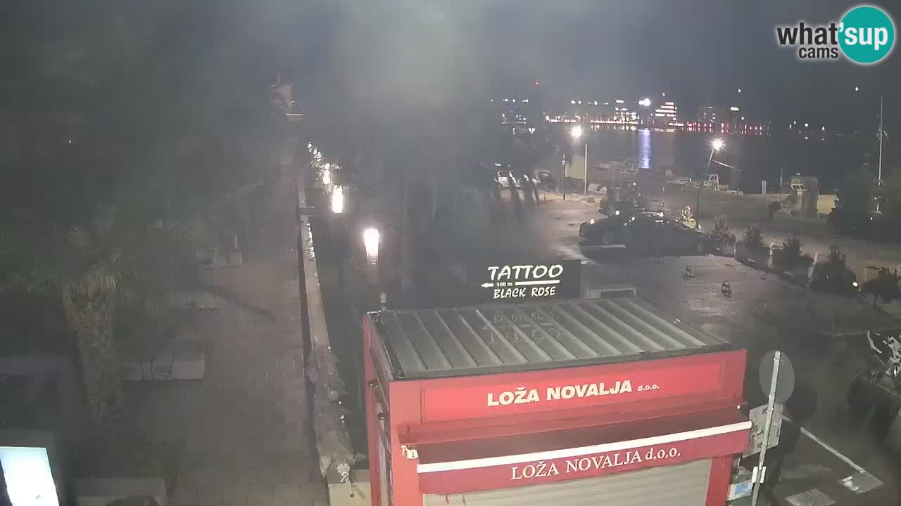 Live cam Novalja – Obala Petra Krešimira IV