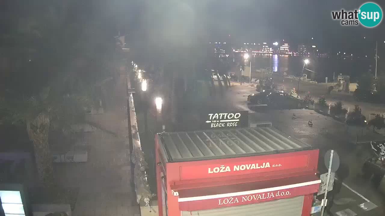 Live cam Novalja – Obala Petra Krešimira IV