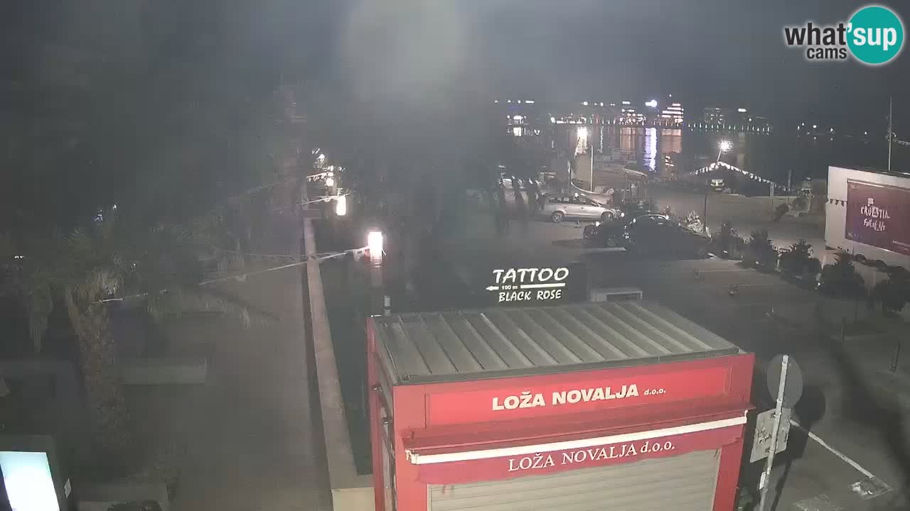 Web kamera Novalja – Obala Petra Krešimira IV