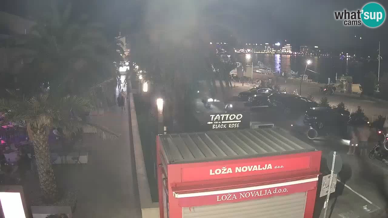 Spletna kamera Novalja – Obala Petra Krešimira IV