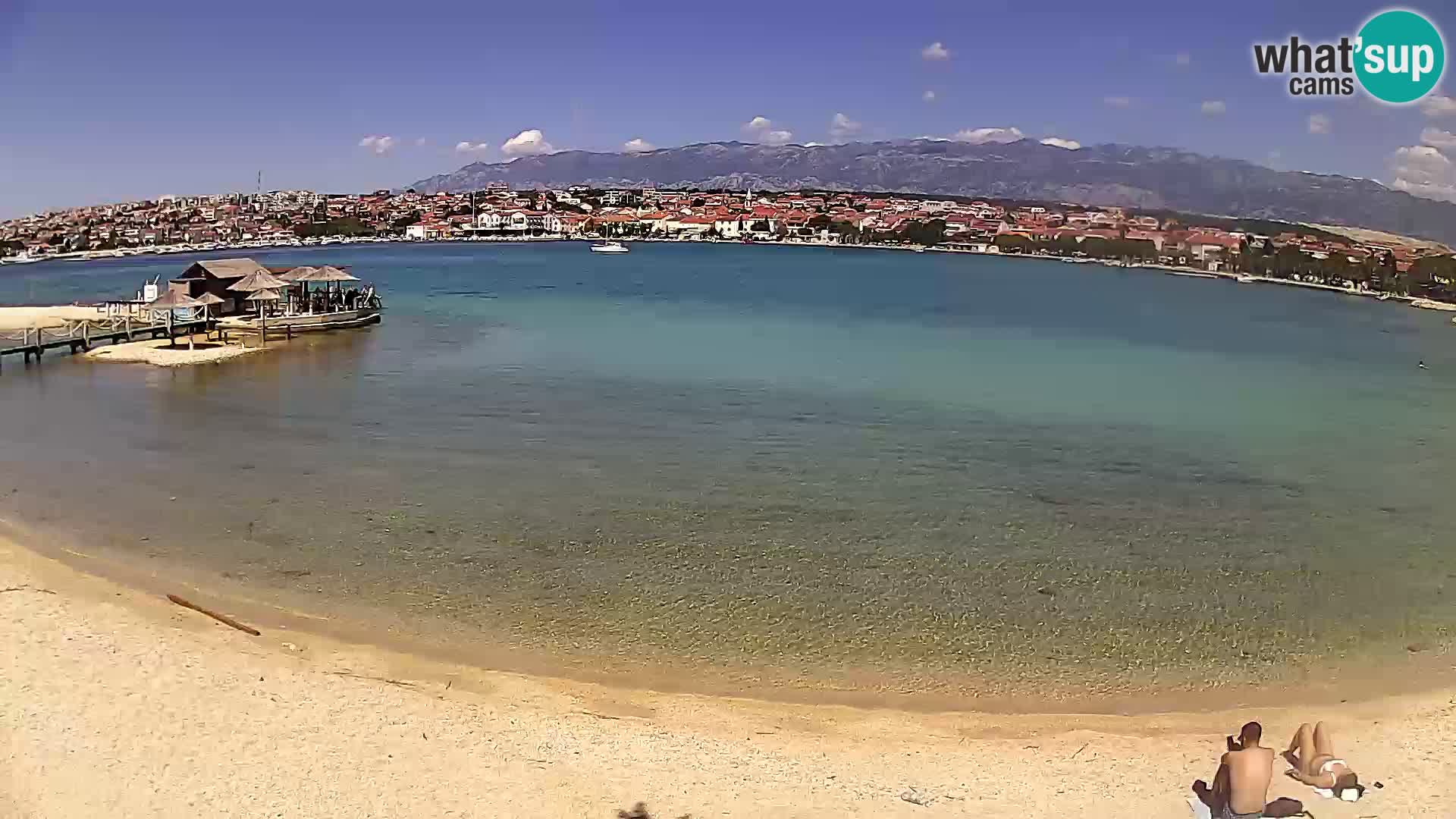 Novalja livecam – plage de la ville