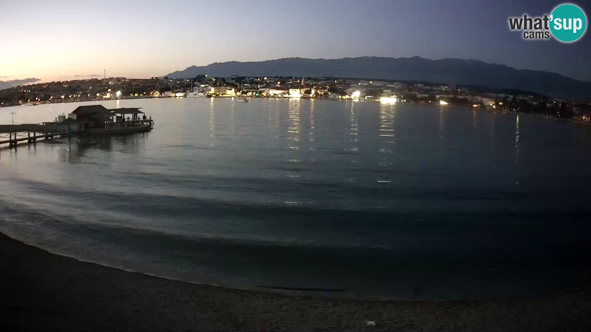 Live webcam Novalja – The Town beach