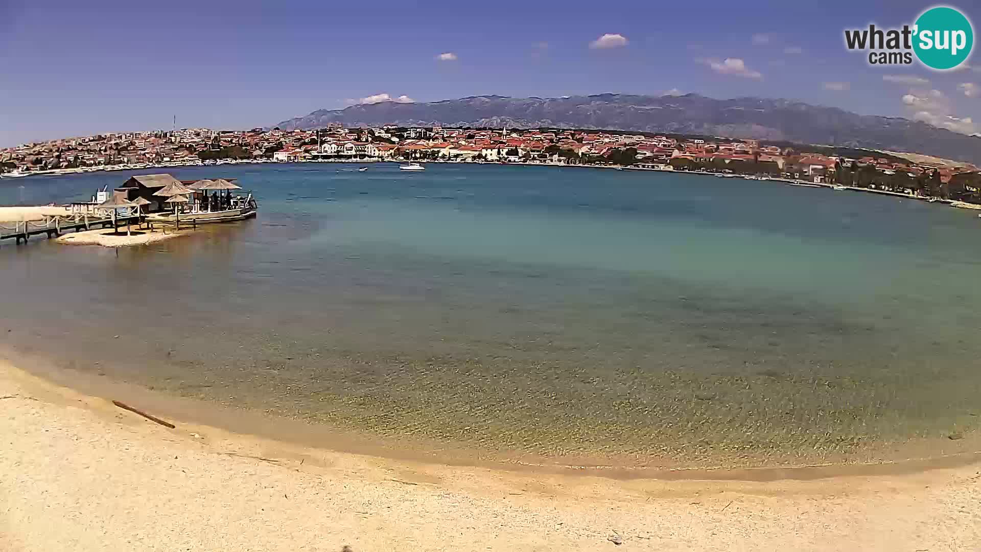 Novalja livecam – plage de la ville