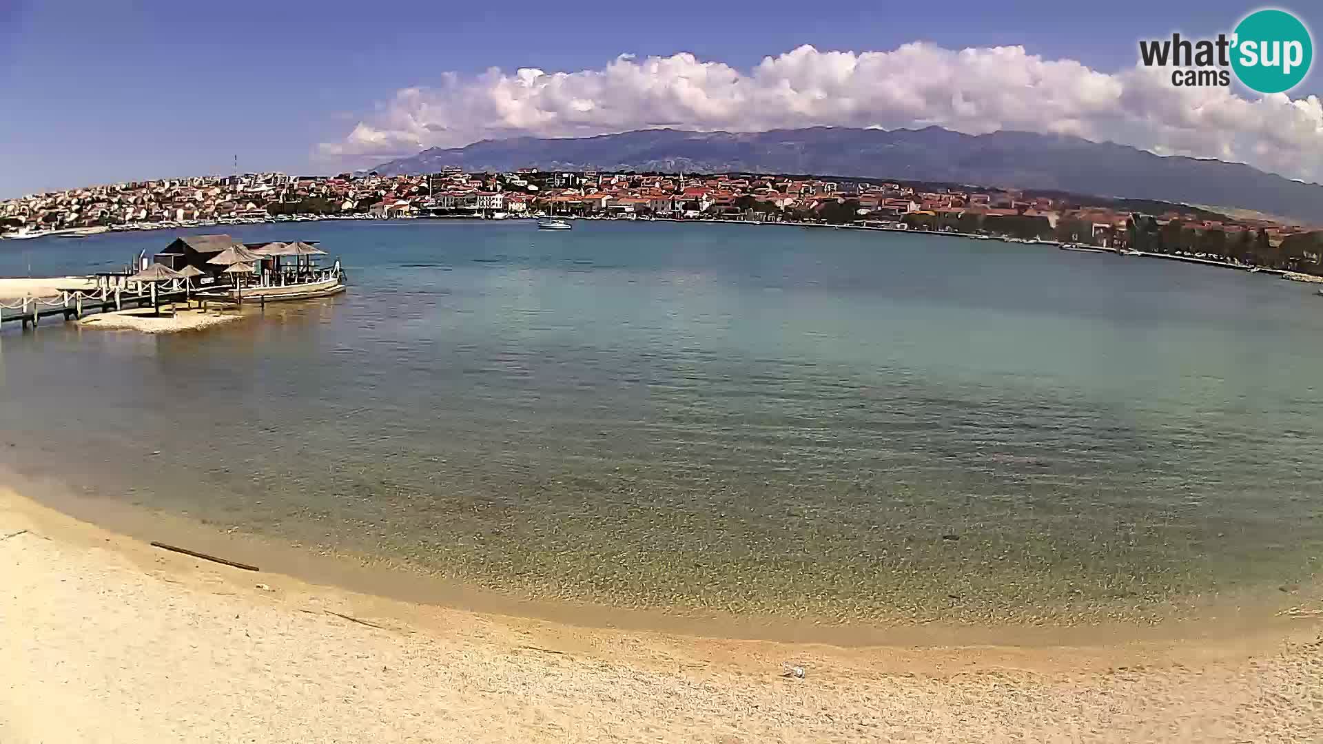Novalja Kamera v živo – mestna plaža