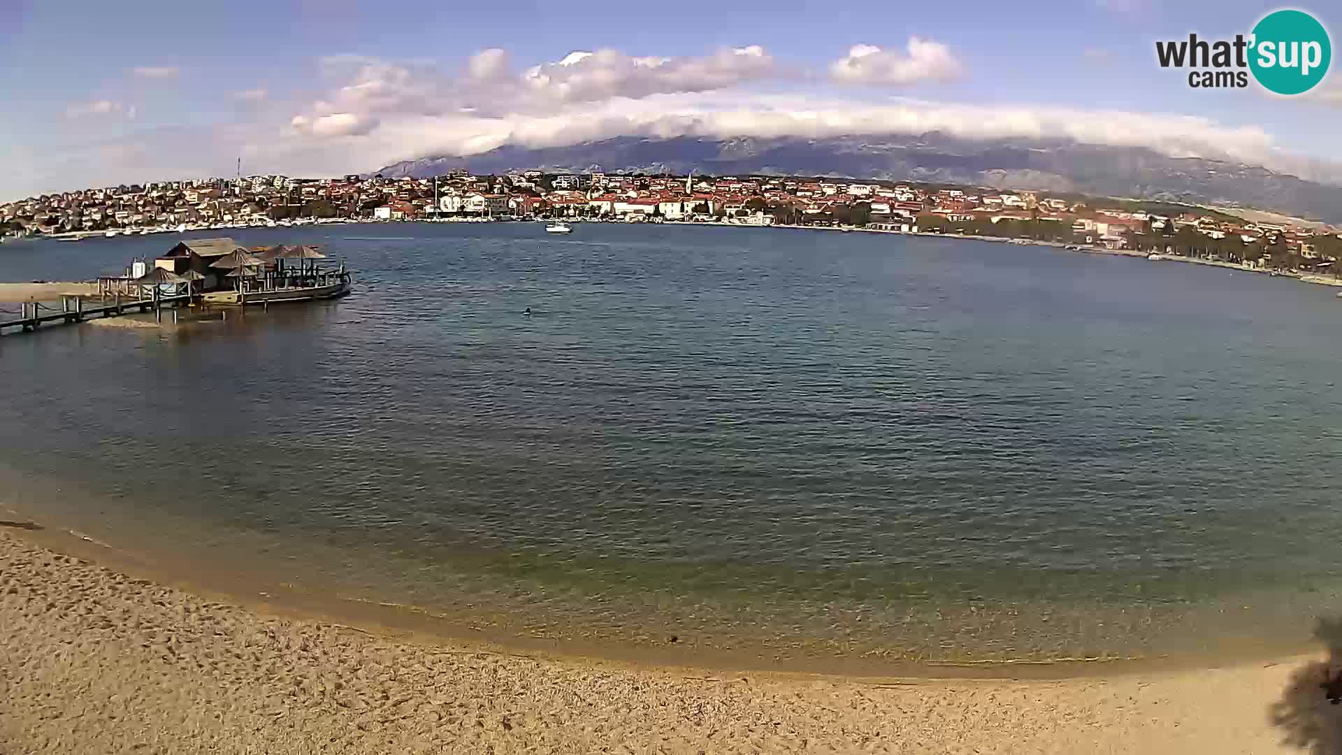 Novalja livecam – plage de la ville