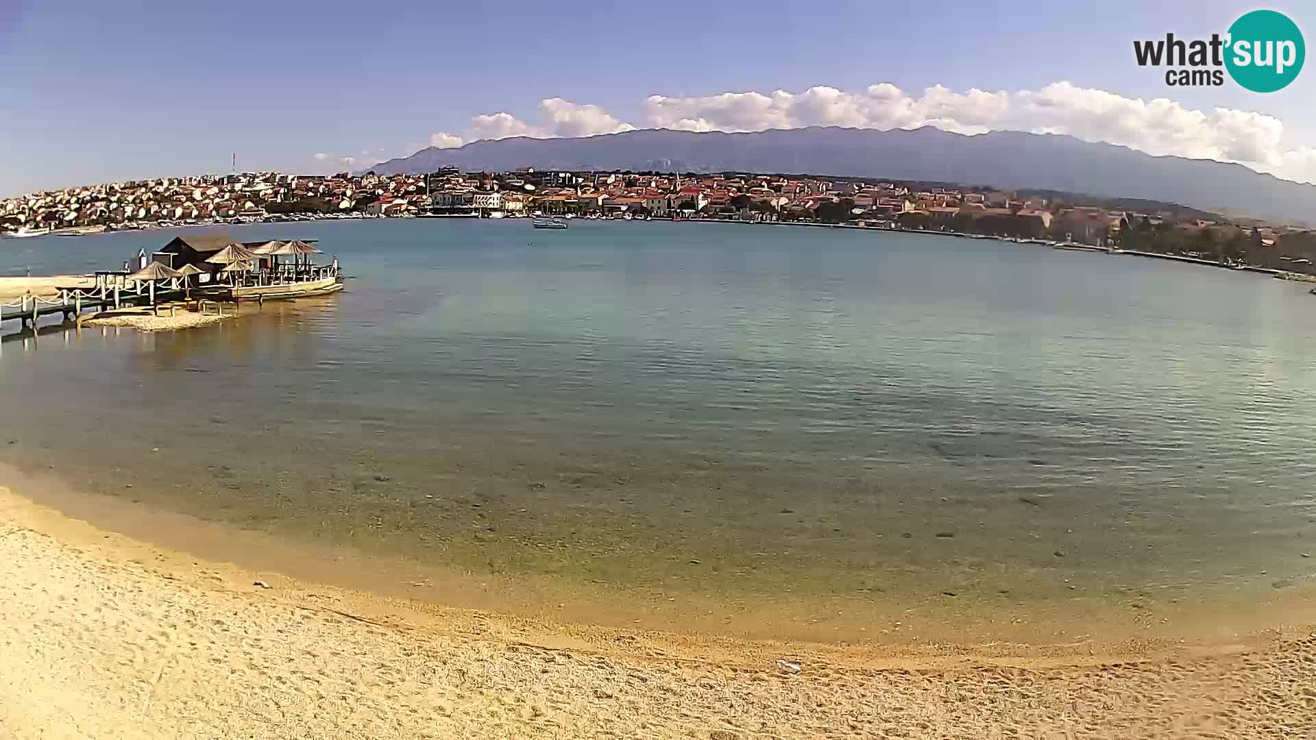 Live webcam Novalja – The Town beach
