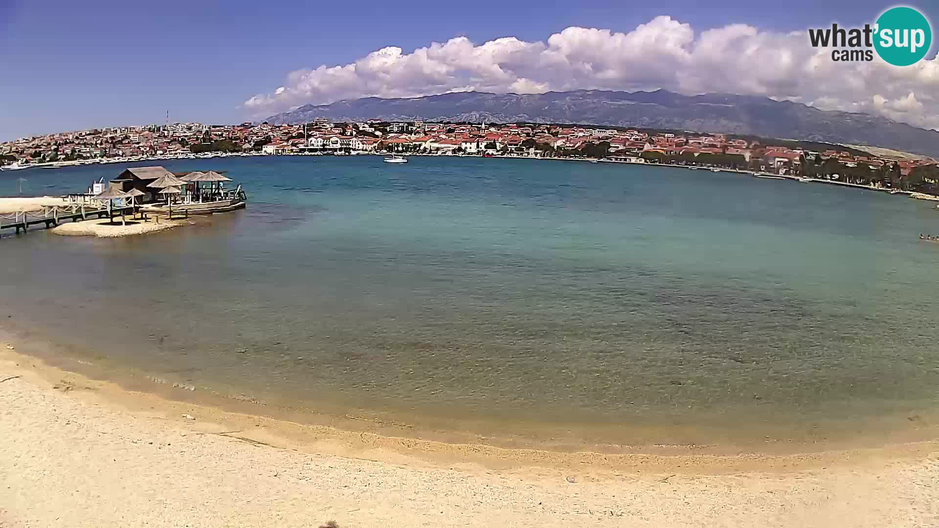 Novalja en vivo – playa de la ciudad