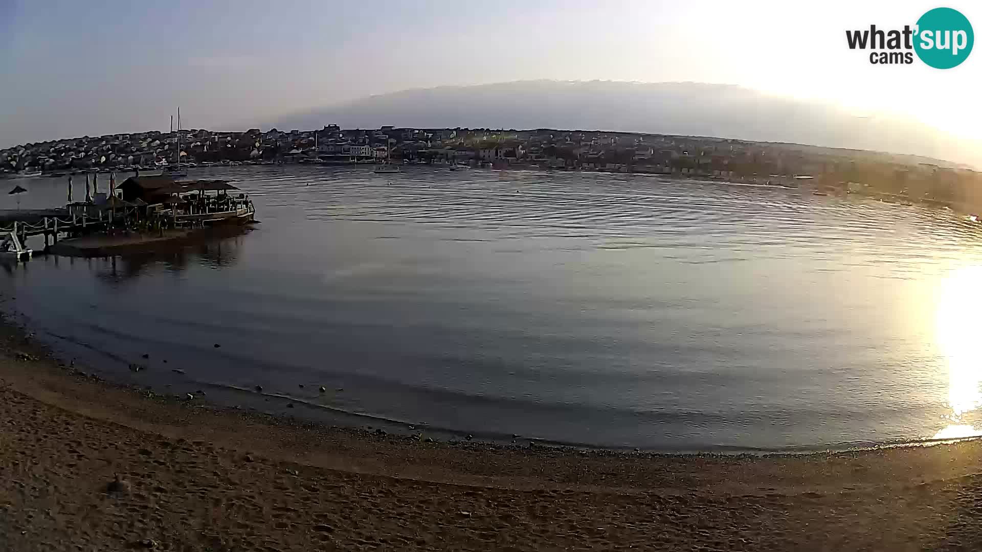 Live webcam Novalja – The Town beach