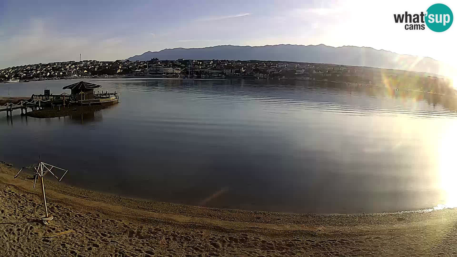 Novalja webcam – spiaggia cittadina