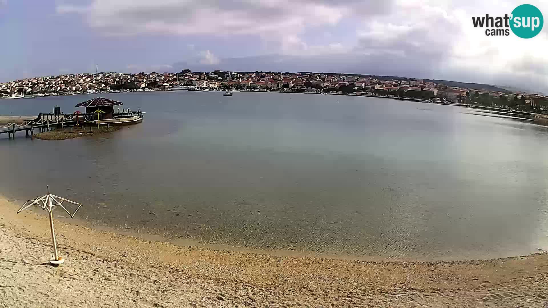 Novalja Kamera v živo – mestna plaža