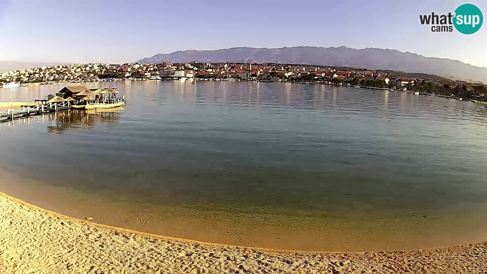 Novalja Kamera v živo – mestna plaža