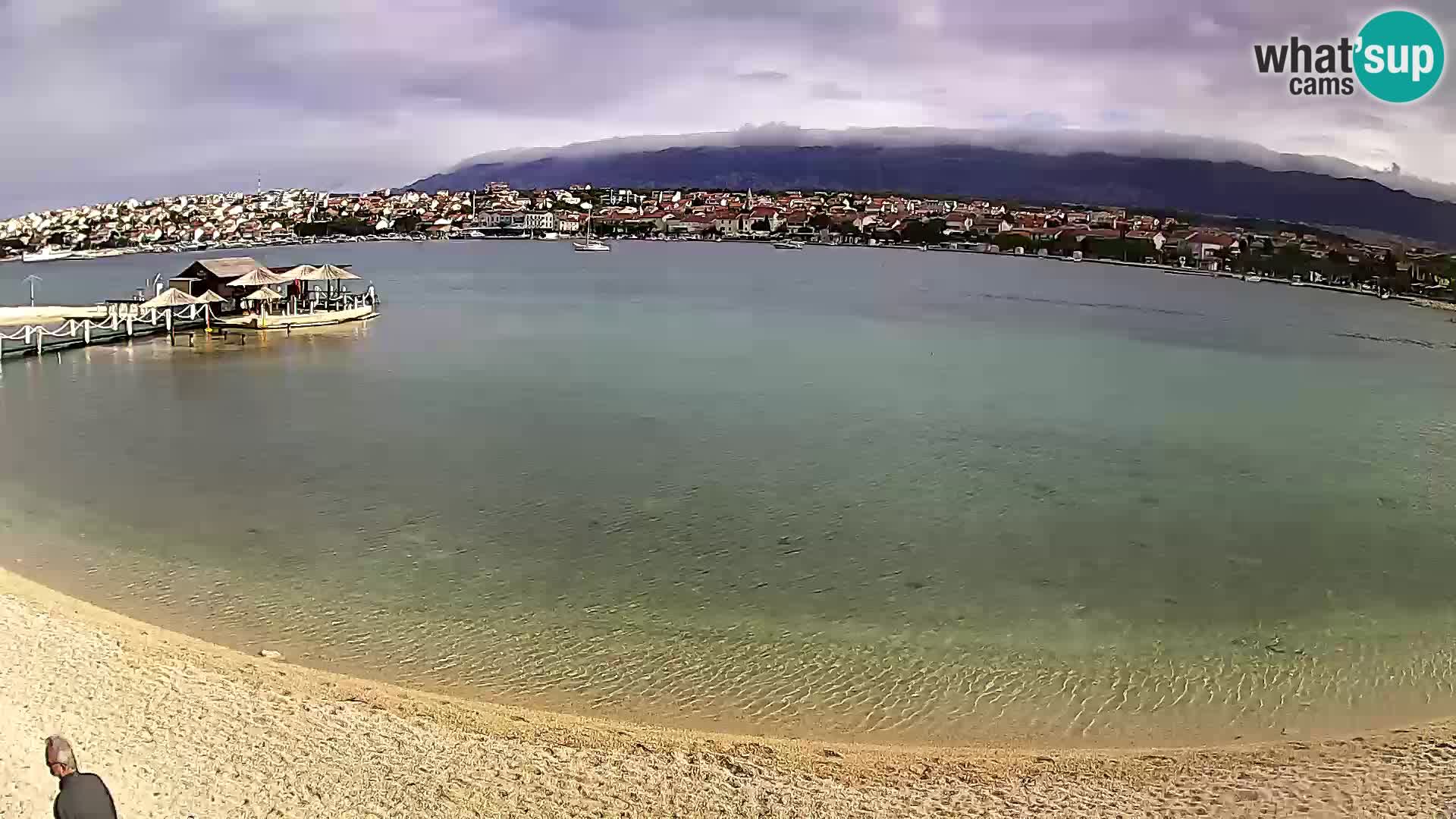 Novalja webcam – spiaggia cittadina