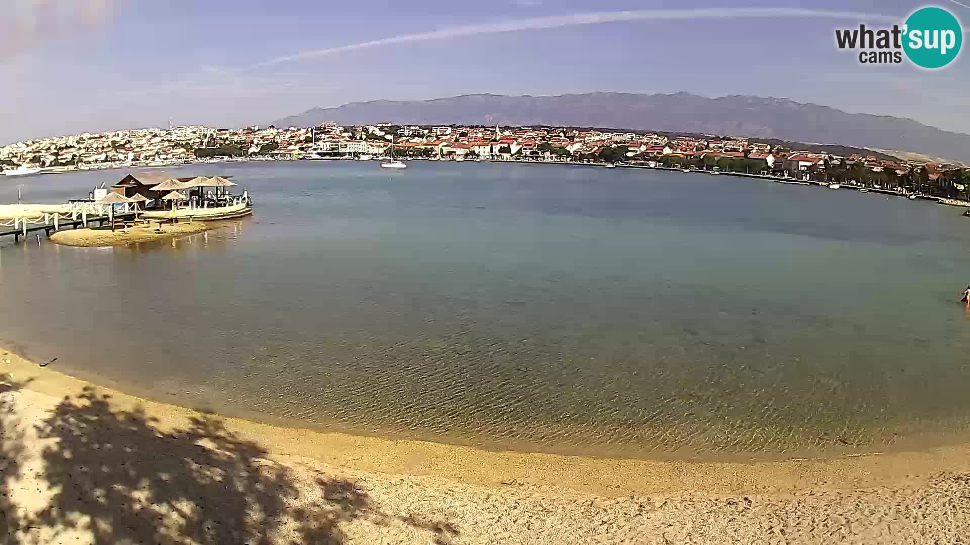 Novalja webcam – spiaggia cittadina