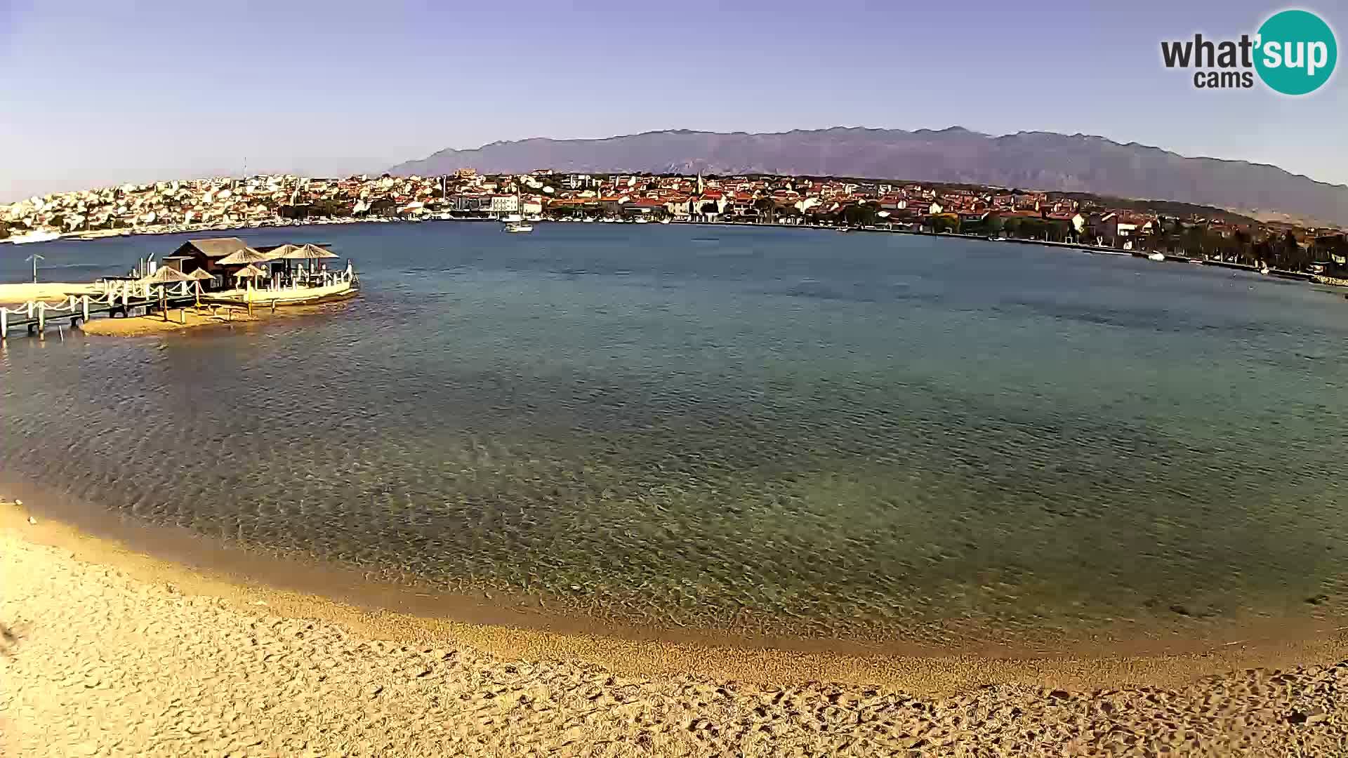 Novalja webcam – spiaggia cittadina