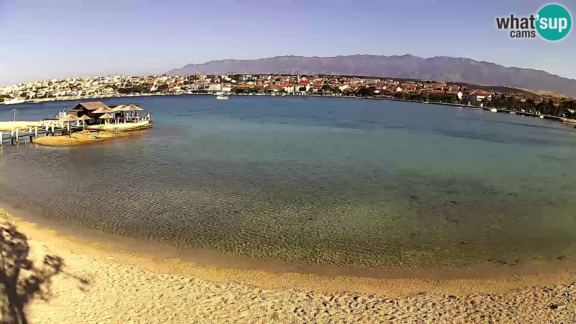 Novalja webcam – spiaggia cittadina