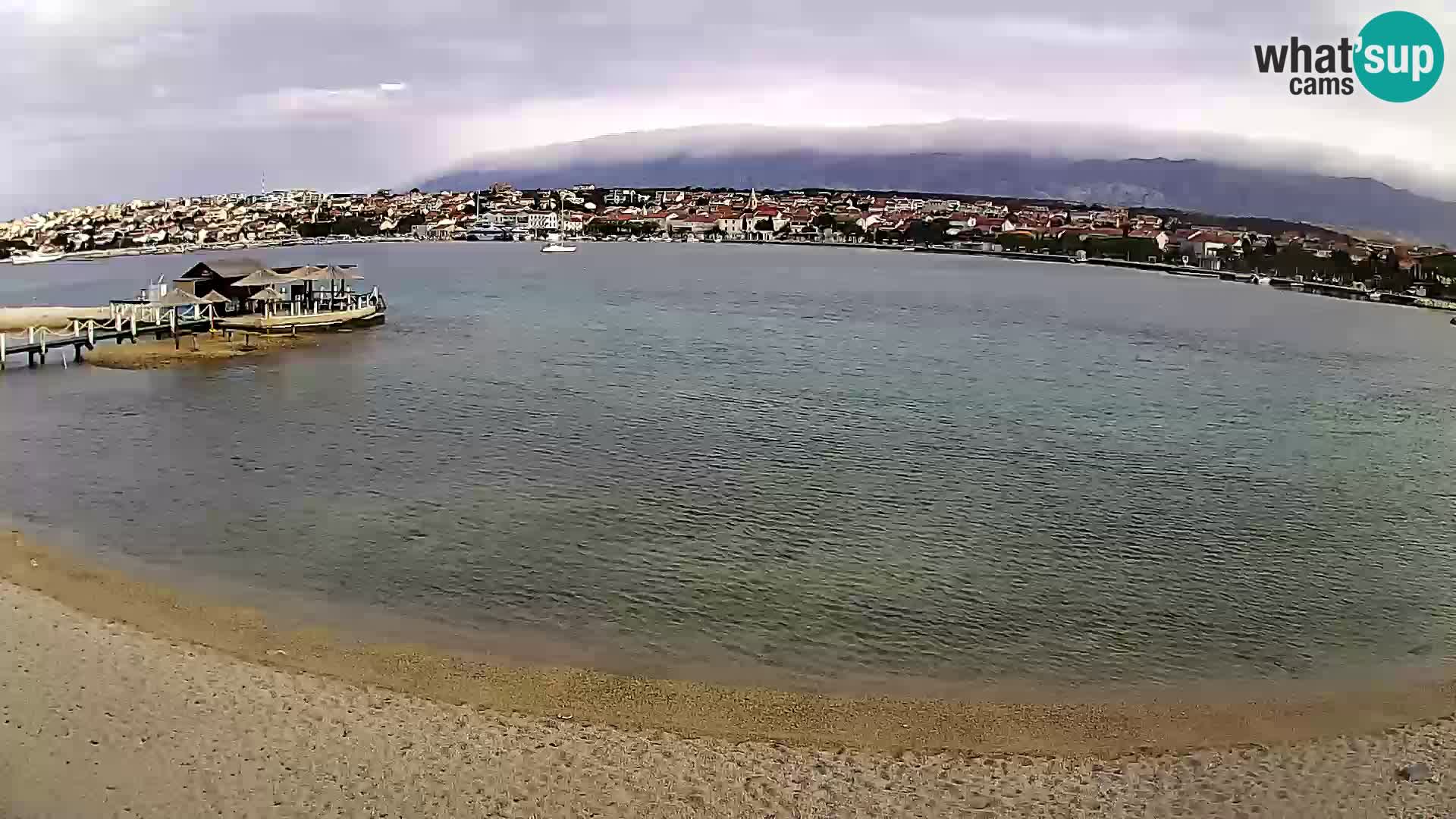 Novalja webcam – spiaggia cittadina