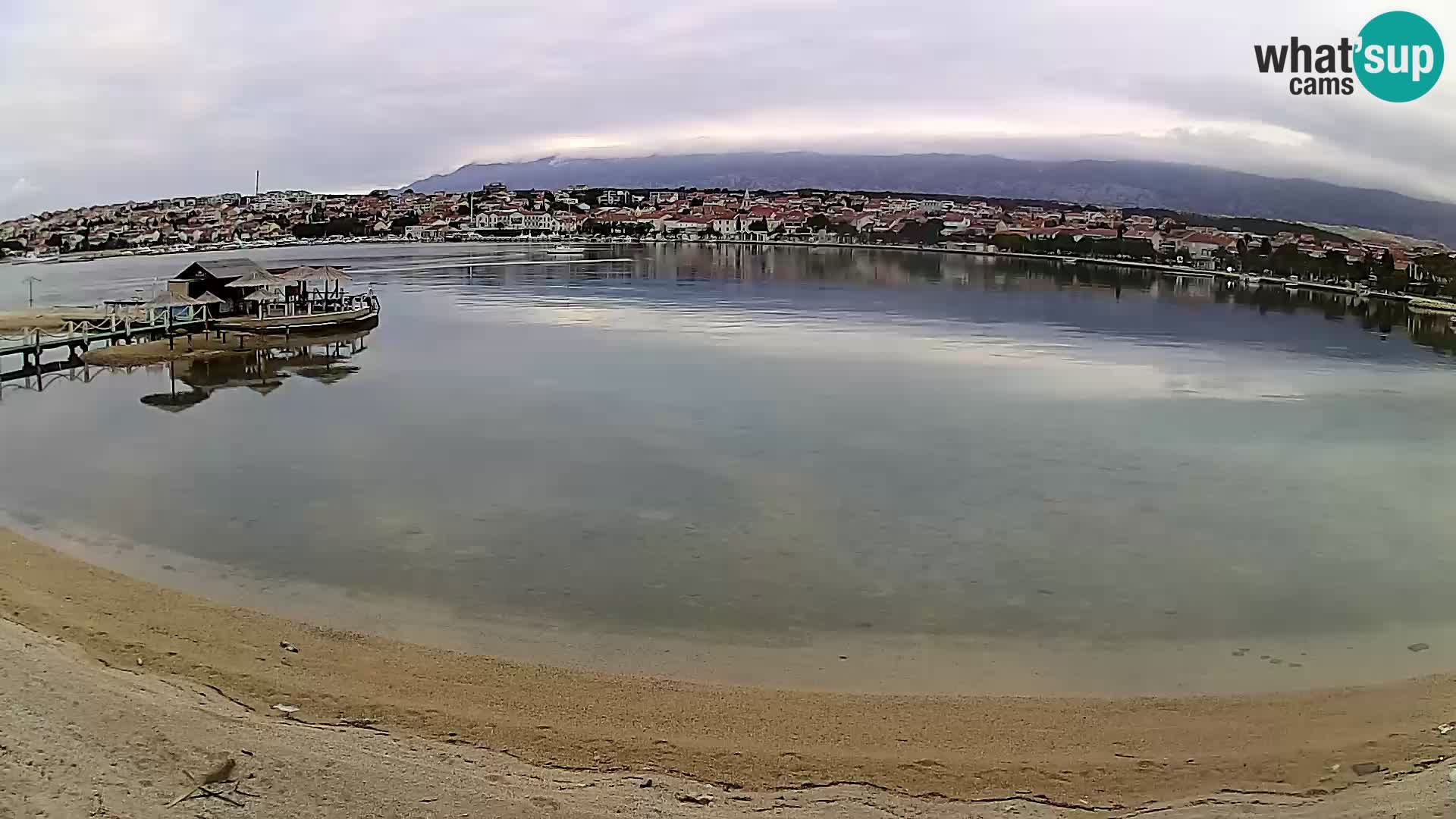 Novalja webcam – spiaggia cittadina