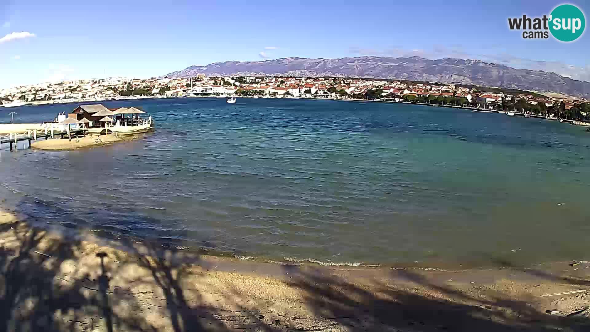 Novalja webcam – spiaggia cittadina