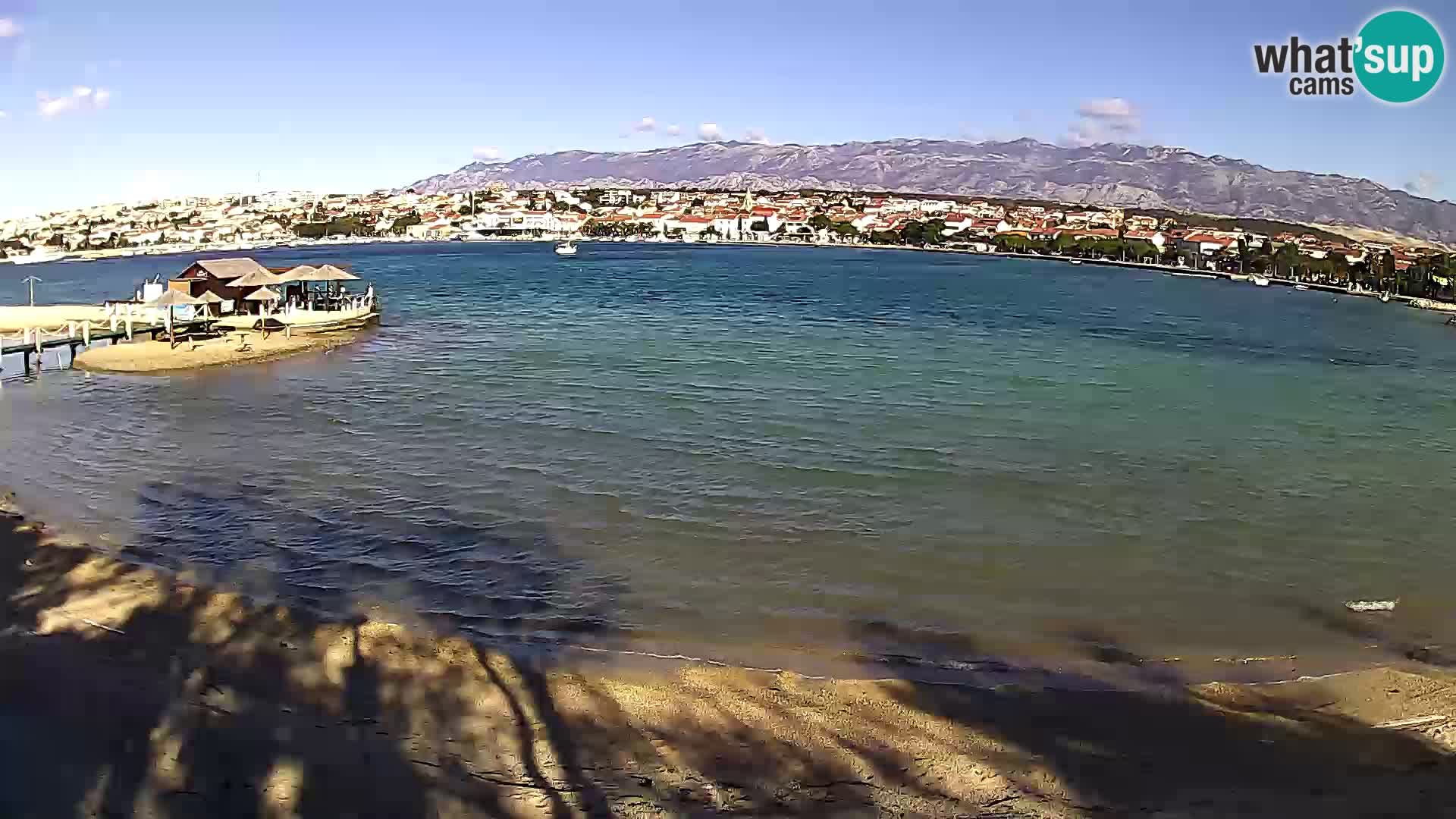 Novalja webcam – spiaggia cittadina