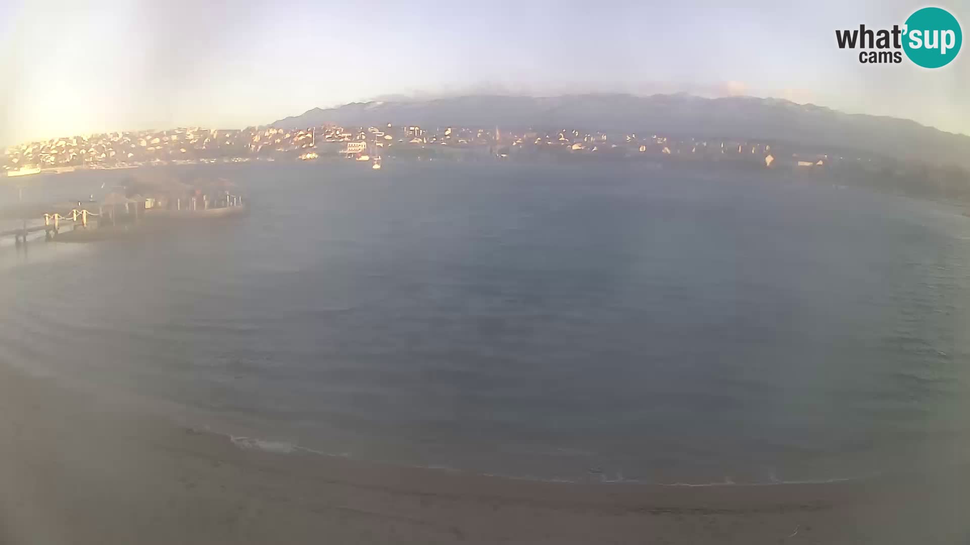 Novalja webcam – spiaggia cittadina