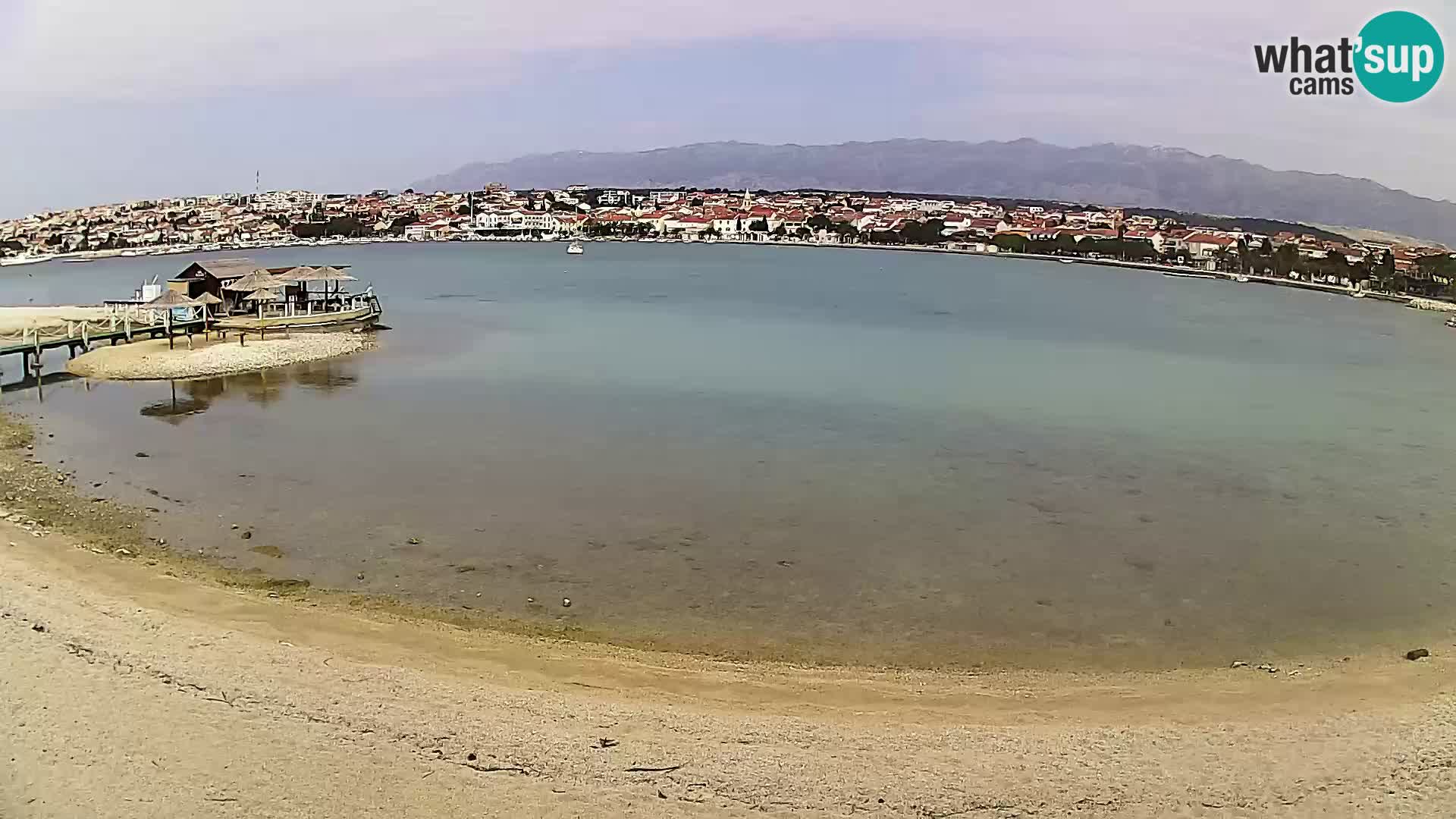 Novalja en vivo – playa de la ciudad