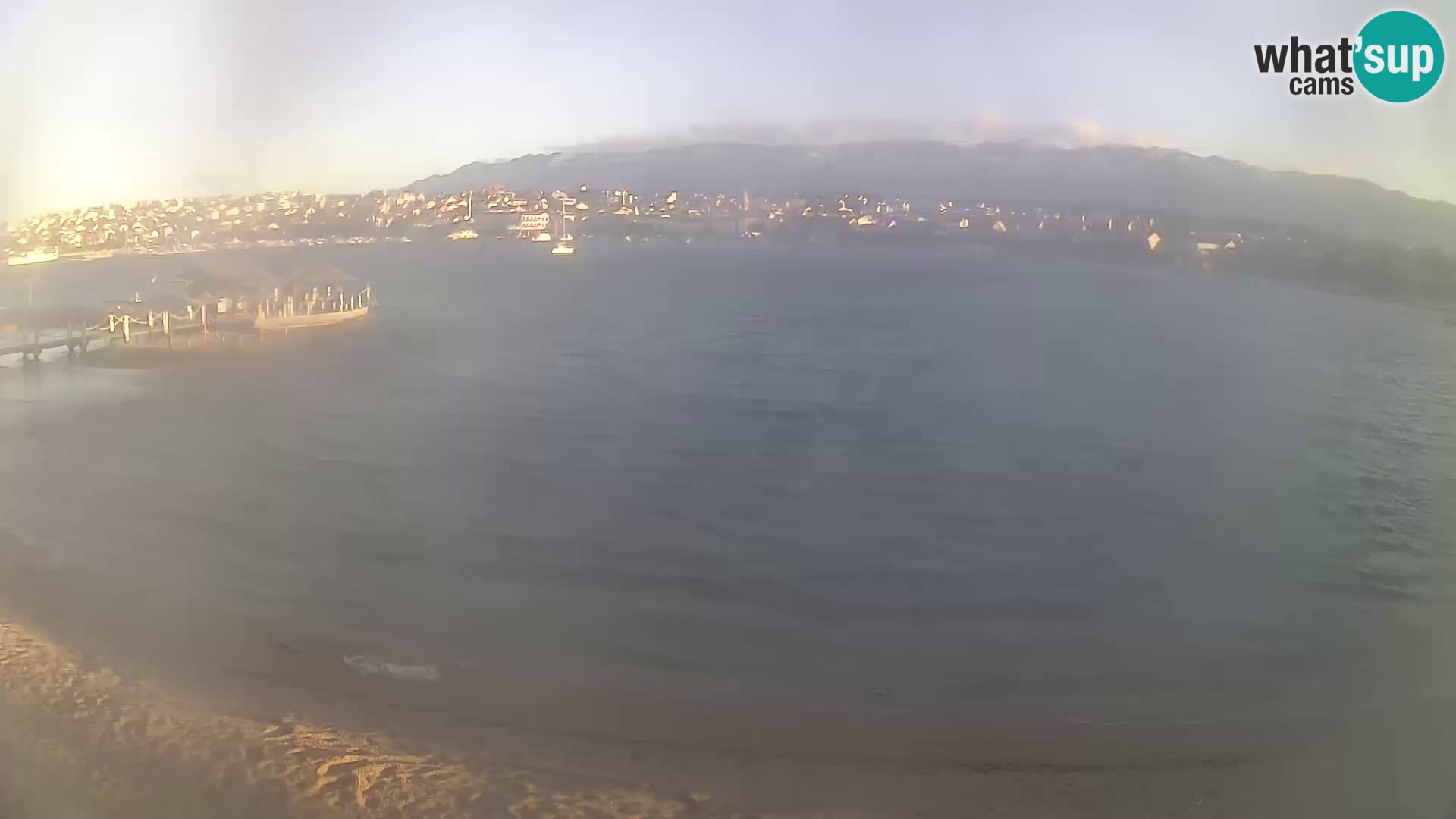 Novalja webcam – spiaggia cittadina