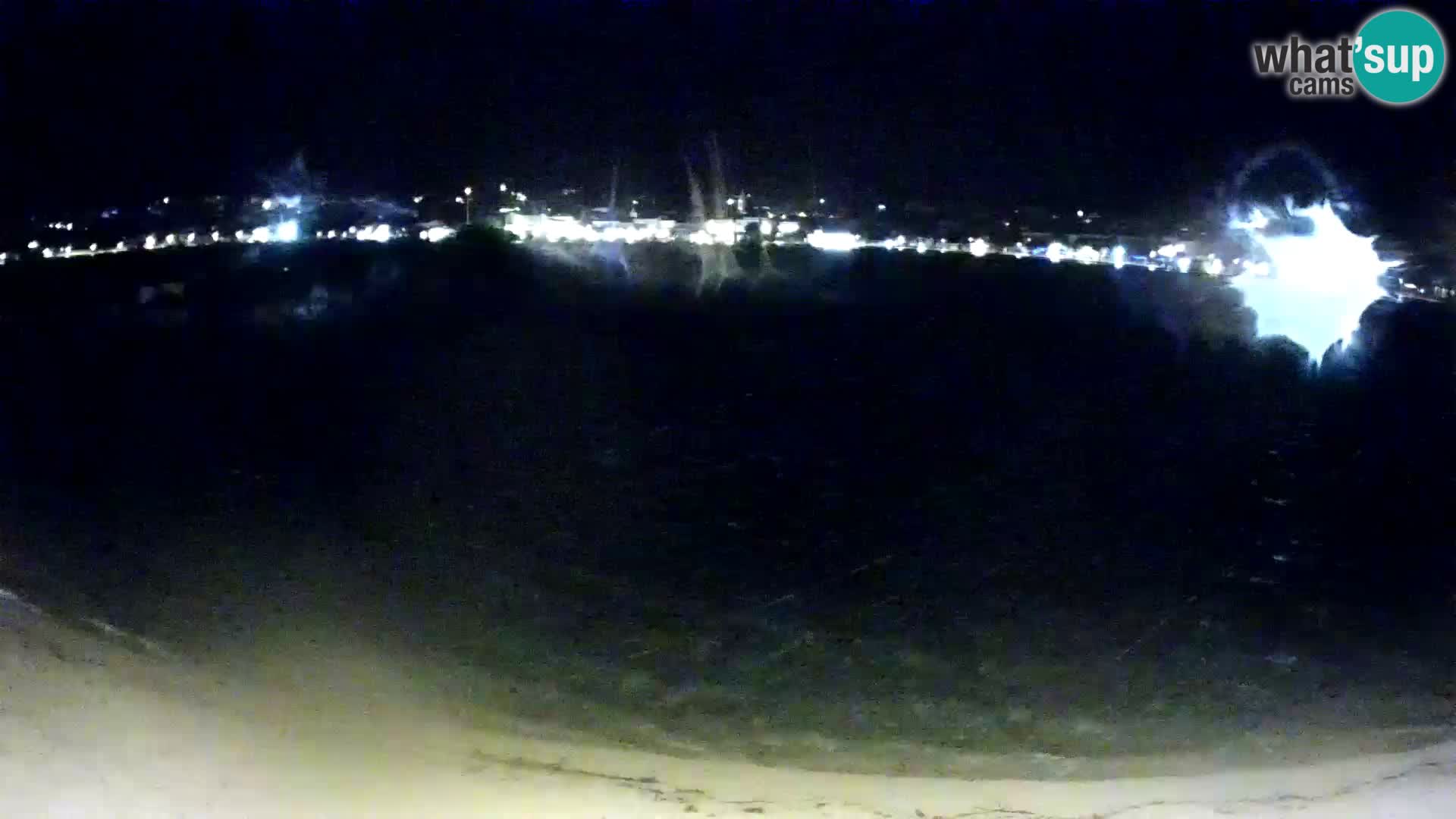 Novalja livecam – plage de la ville