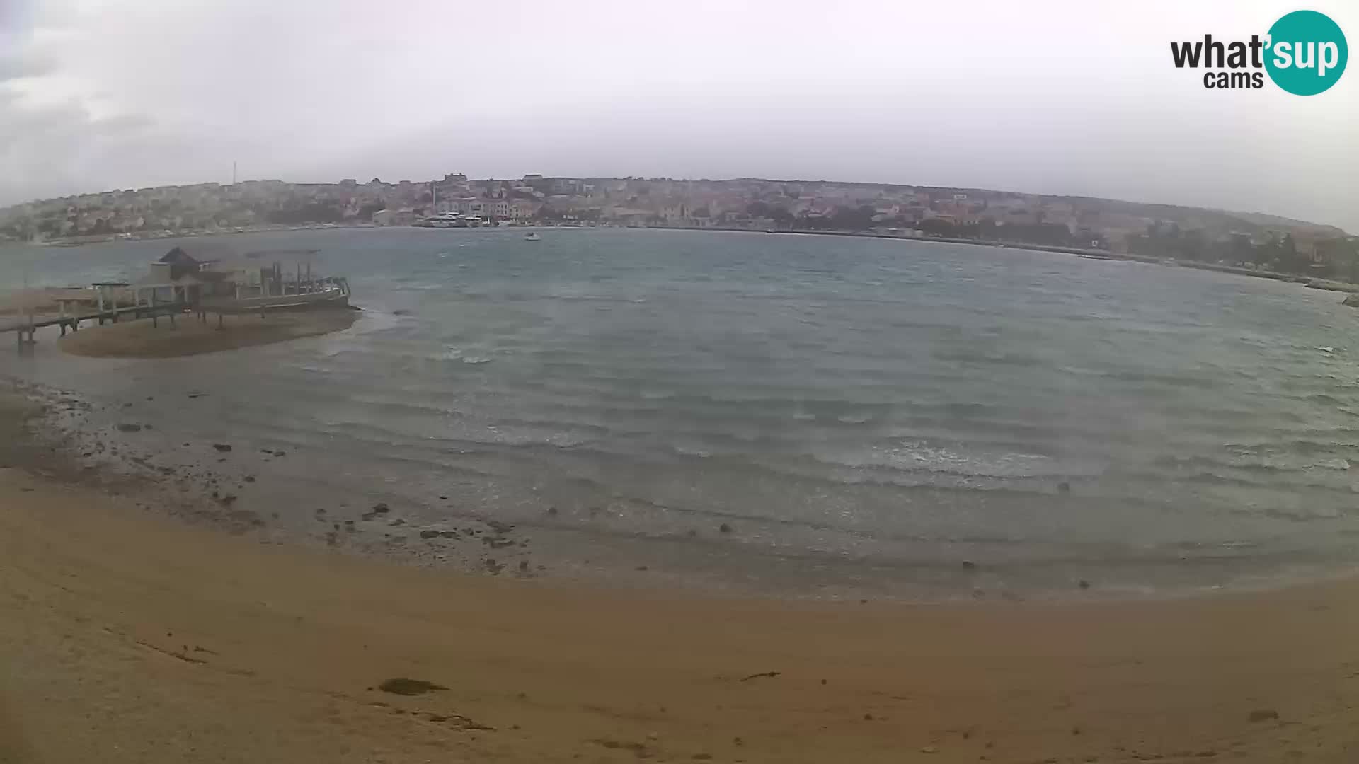 Novalja livecam – plage de la ville