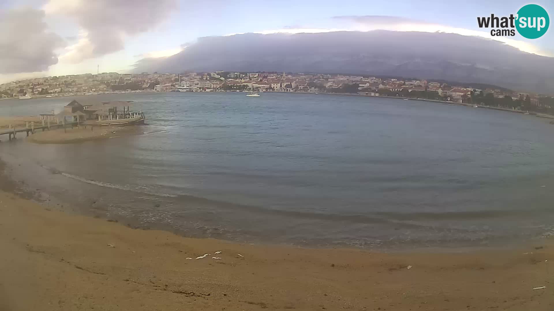 Novalja webcam – spiaggia cittadina