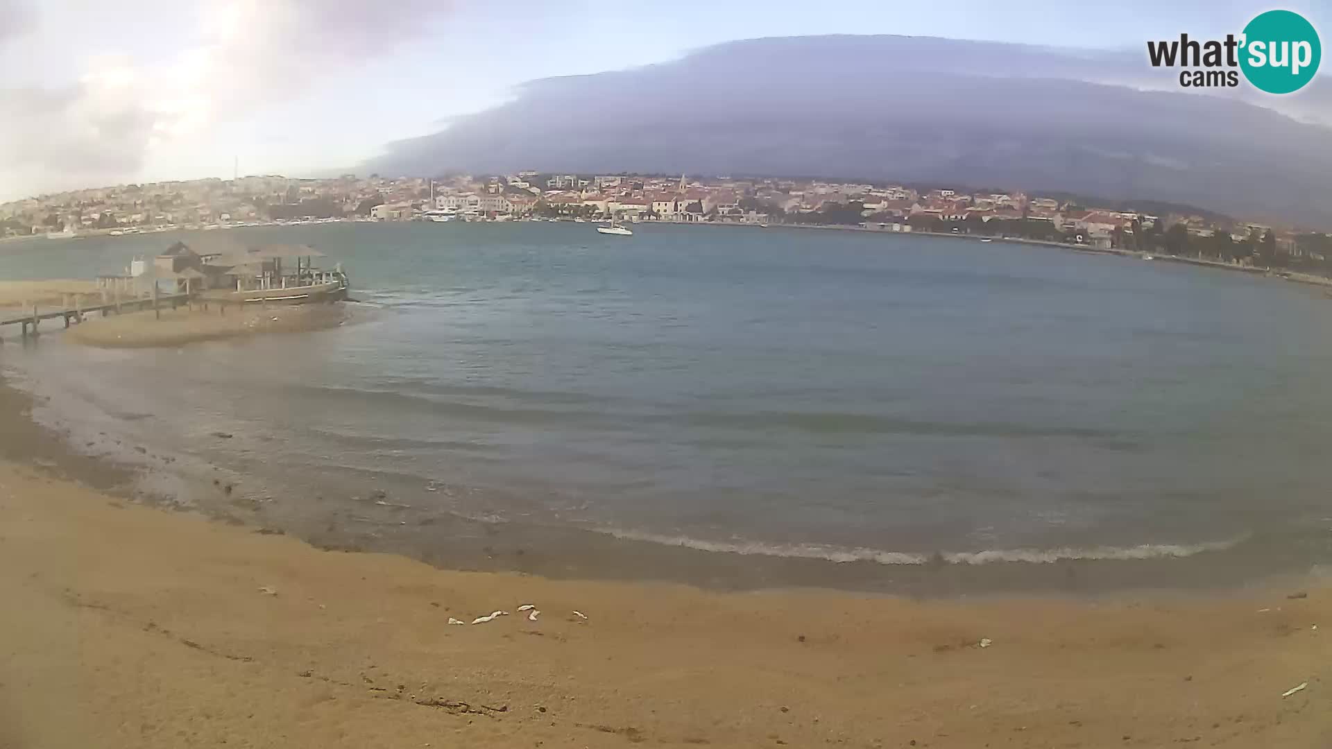 Novalja en vivo – playa de la ciudad