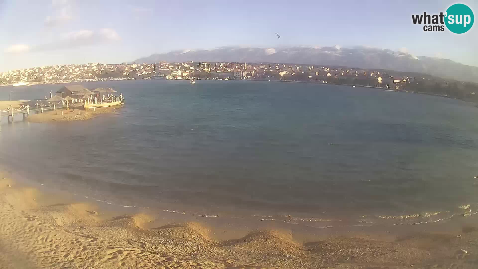 Novalja livecam – plage de la ville