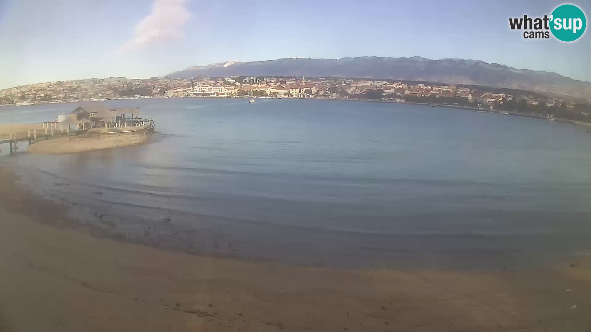 Novalja webcam – spiaggia cittadina