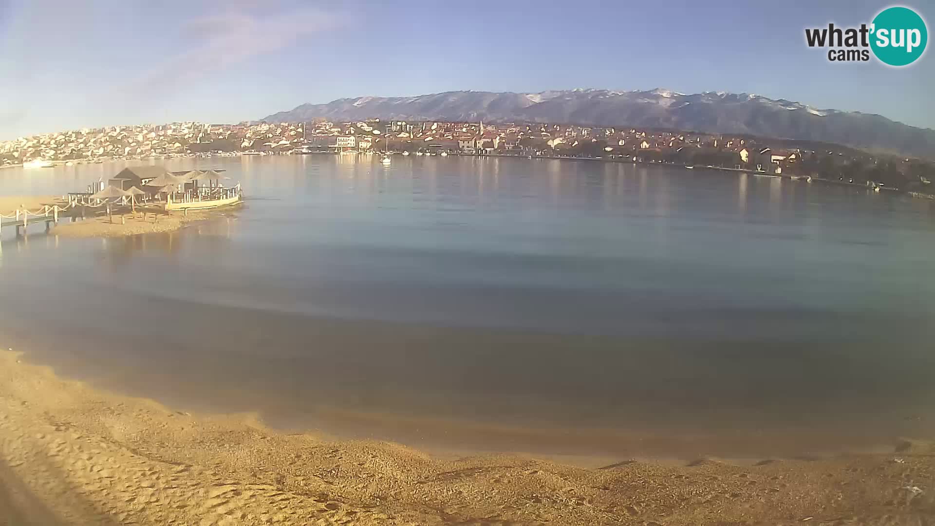 Novalja webcam – spiaggia cittadina